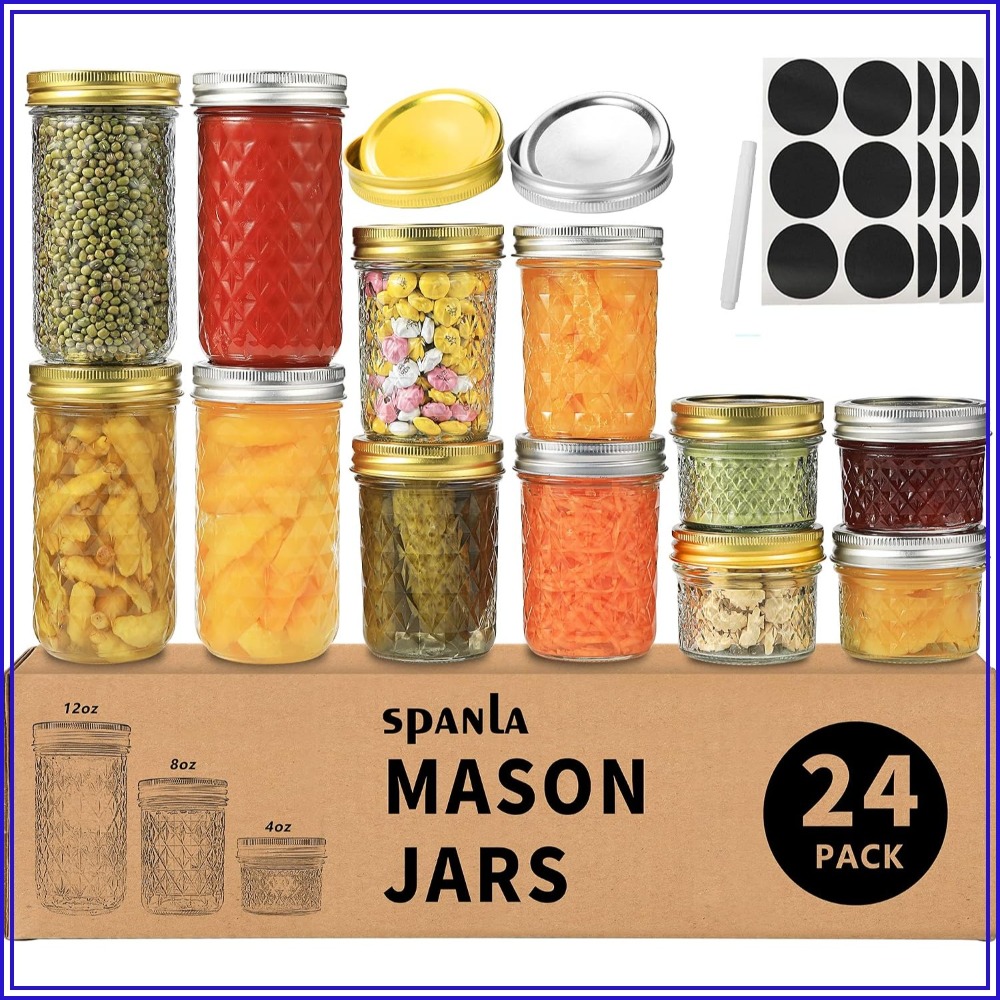 Mason Jar 8Oz - 24 sztuki słoików typu Mason z