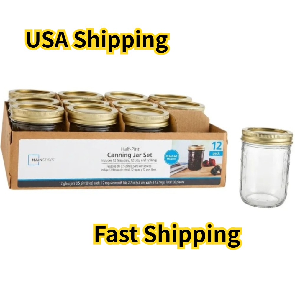 Mason Jar 8Oz - Słoiki Mason o pojemności 8 uncji,