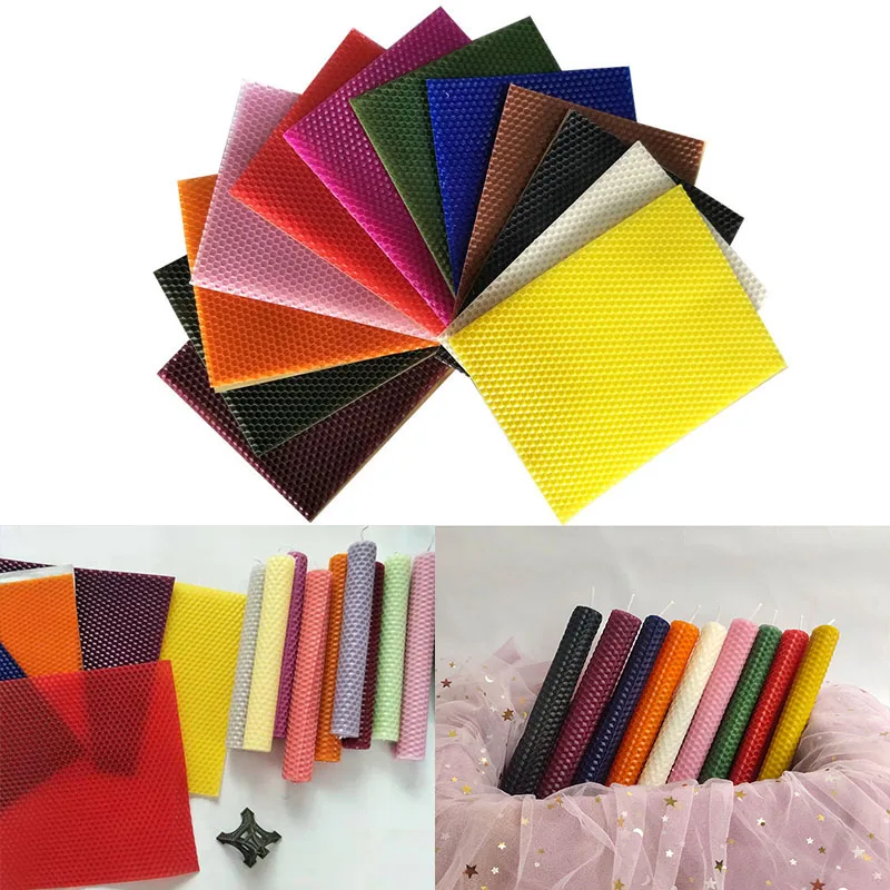 Beeswax Sheet Roll - 12 sztuk/zestaw 15*20CM Arkusz wosku pszczelego