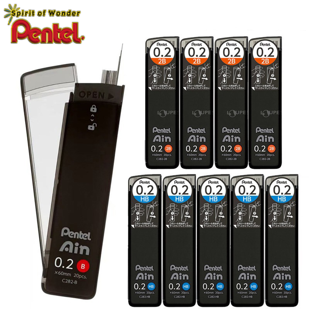 Pentel Pen Energel - 3 Pudełka Japońskich Wkłady do Ołówków