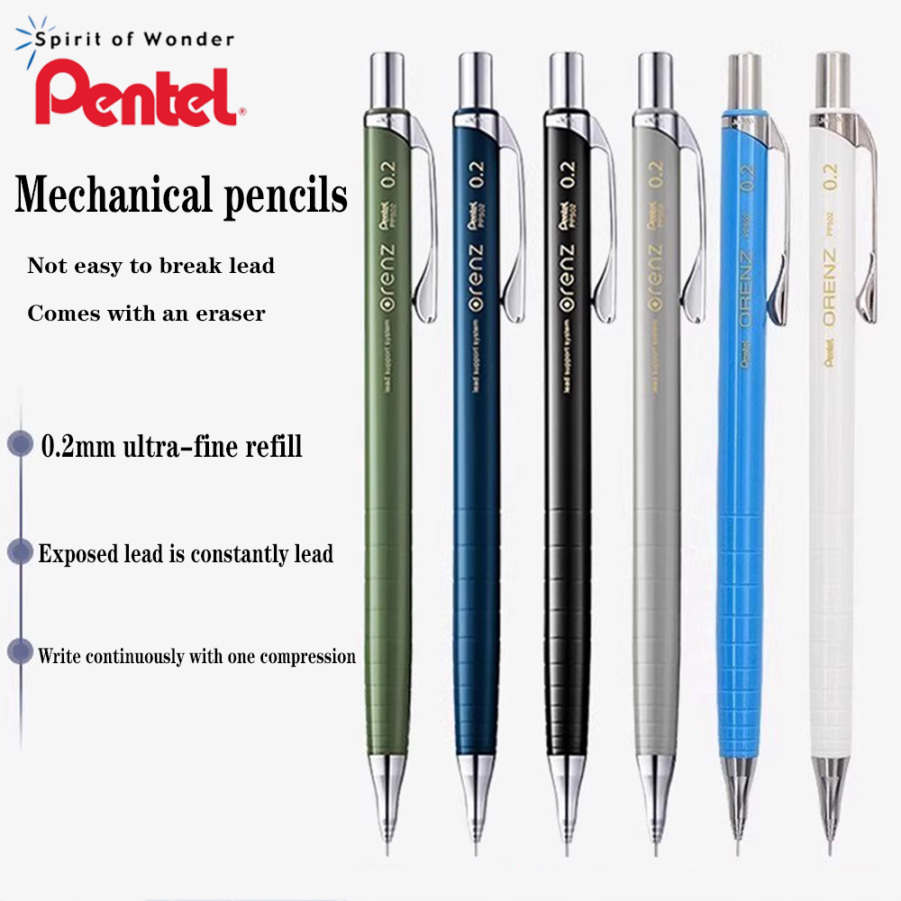Pentel Pen Energel - Japoński ołówek automatyczny Pentel Orenz 0.2mm
