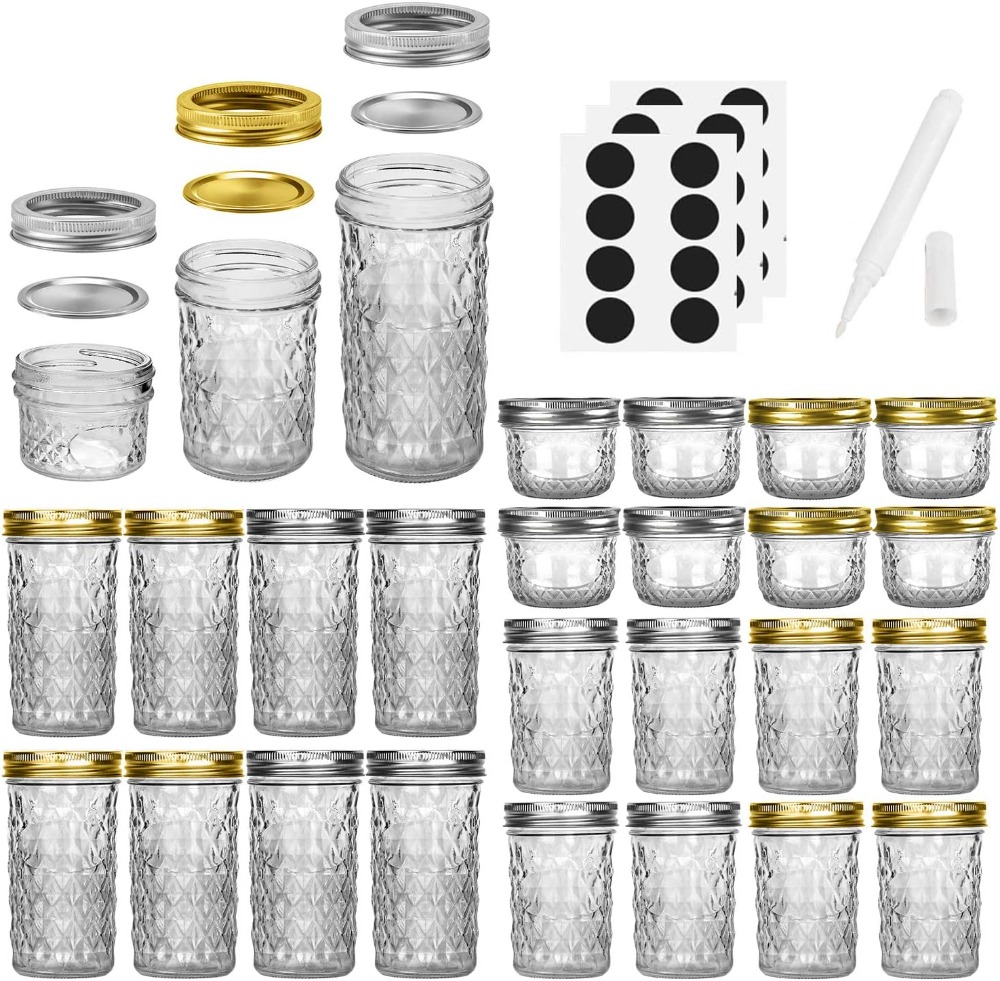 24 sztuki słoików typu Mason z – Mason Jar 8Oz recenzja i cena