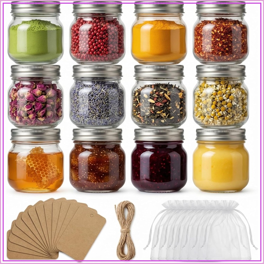 Zestaw 12 słoików Masona o poj – Mason Jar 8Oz recenzja i cena