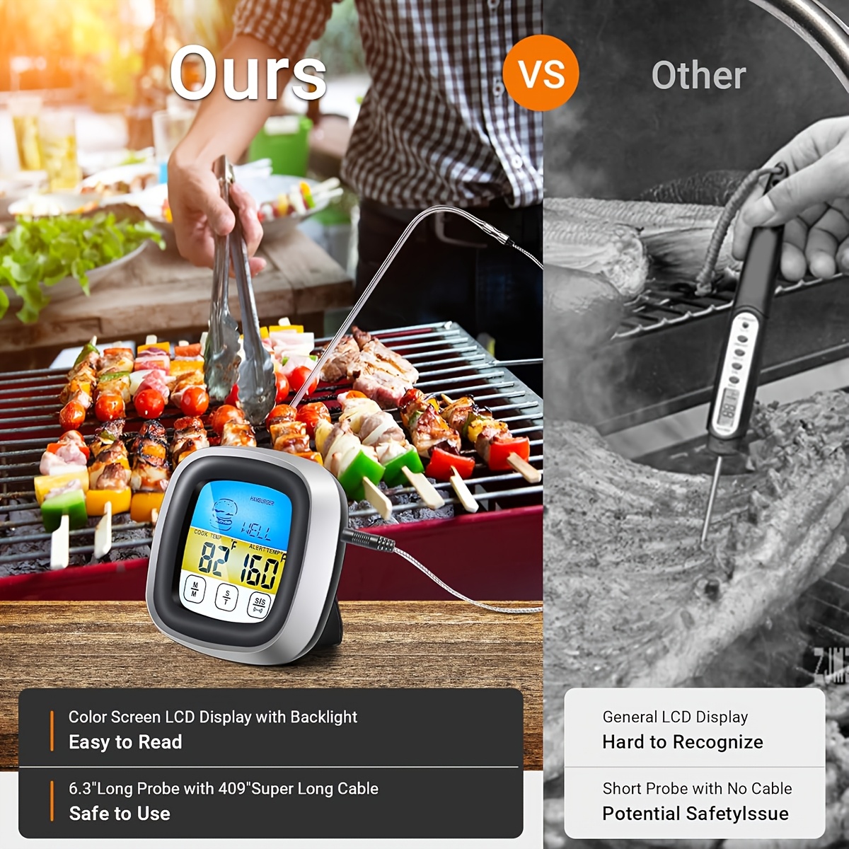 Cyfrowy termometr do mięsa, ti – Digital Thermometer Probe recenzja i cena