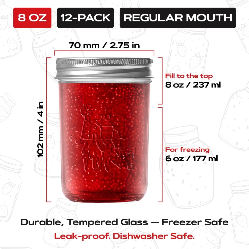 Słoiki typu Mason Premium o po – Mason Jar 8Oz recenzja i cena