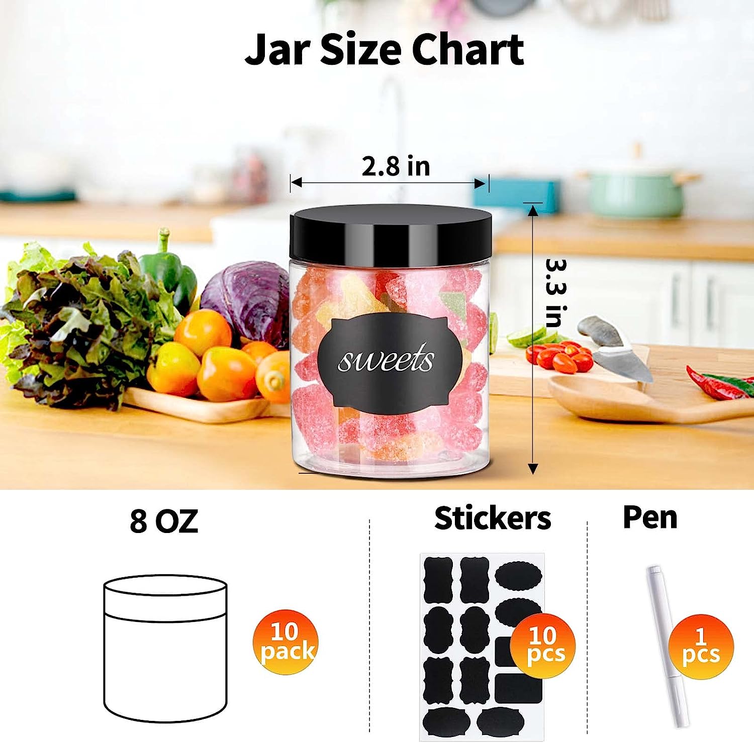 10 SZTUK 8OZ Plastikowe słoiki – Mason Jar 8Oz recenzja i cena