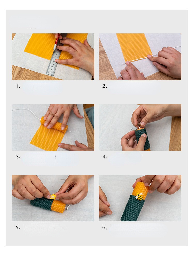12 sztuk 15*20CM arkusz wosku  – Beeswax Sheet Roll recenzja i cena